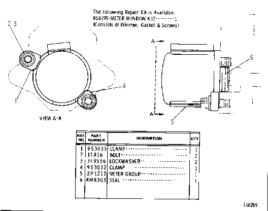SERVICE METER GROUP 2P1213 CAT