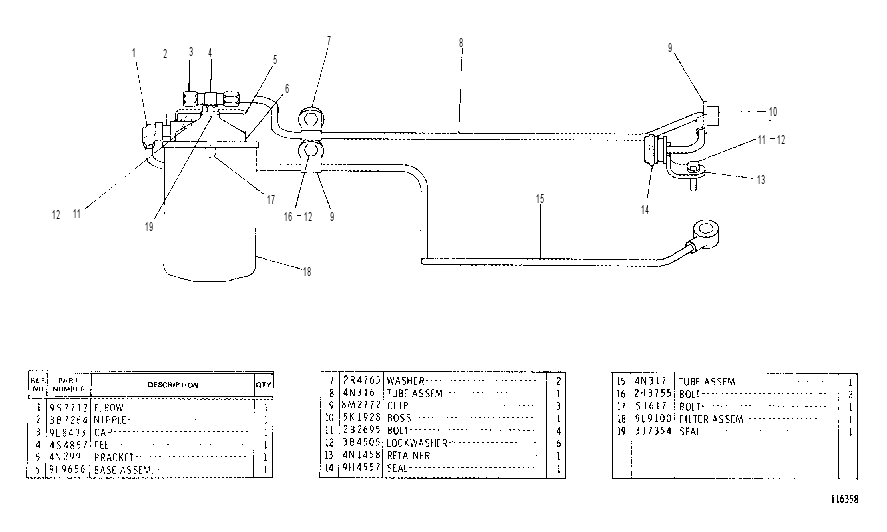 Фильтр топливный 4N4712 CAT