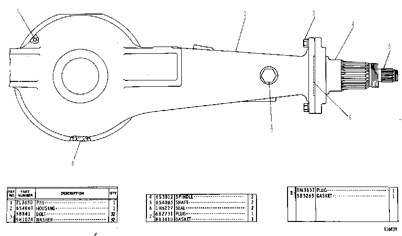 AXLE GP-OSCILLATING 6S3344 CAT