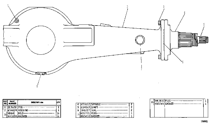 AXLE GP-FIXED 6S3348 CAT