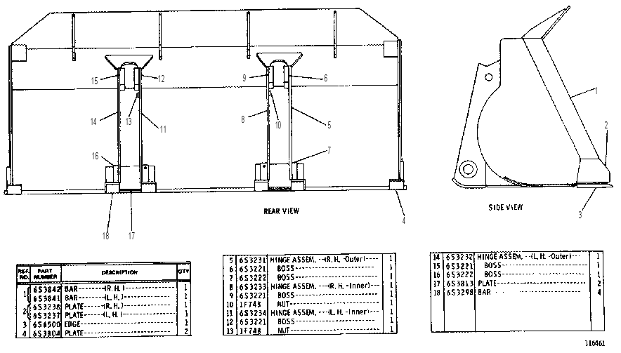GENERAL PURPOSE BUCKET ASSEMBLY 6S6504 CAT