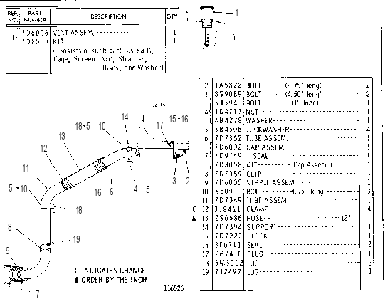 FUEL TANK ADAPTER GROUP 7D7440 CAT