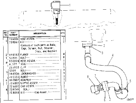 ADAPTER GROUP 8D3480 CAT