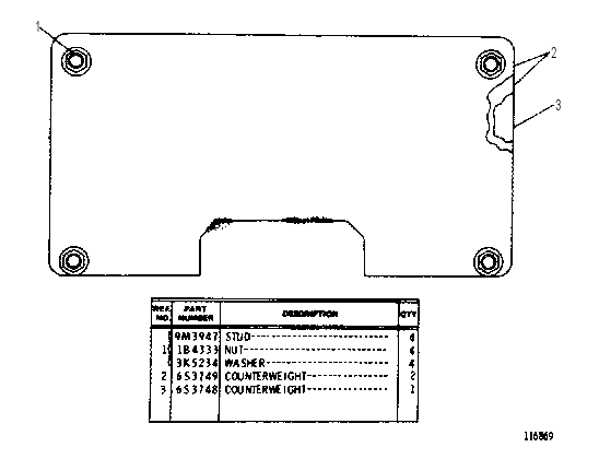 COUNTERWEIGHT GROUP 6S3614 CAT