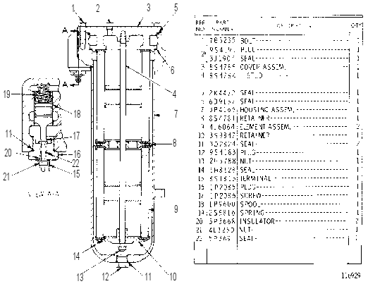 FILTER GP-TRANSMISSION 3P4243 CAT
