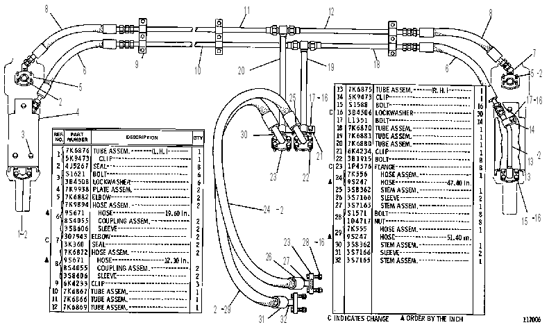 Трубопроводы гидравлические 7K6868 CAT