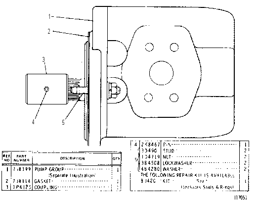 GEAR PUMP GROUP 9K4233 CAT