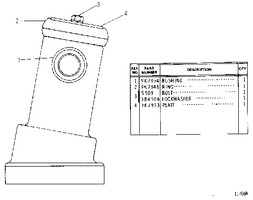 REAR MOUNTING GROUP 9K8353 CAT