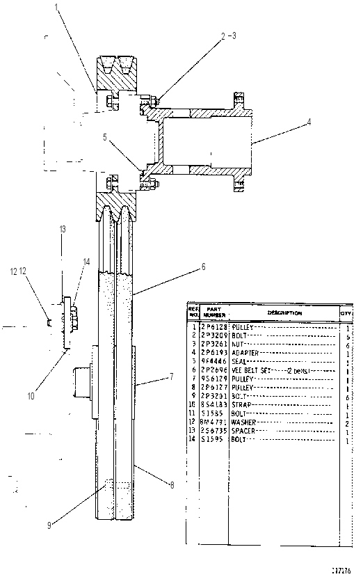 PULLEY GROUP 2P8603 CAT