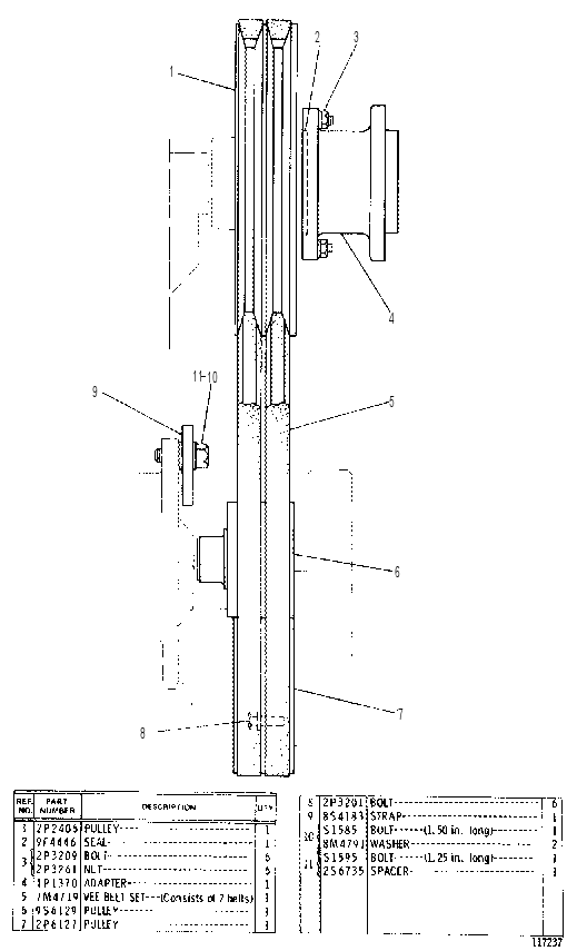 PULLEY 2P8217 CAT