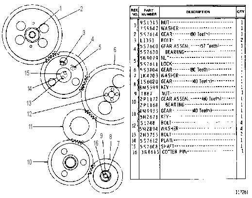 FRONT GEAR GROUP 2P7782 CAT