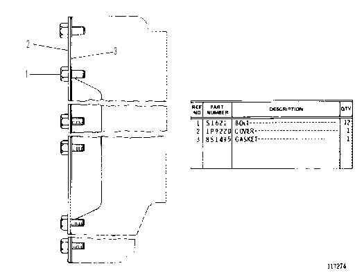 FLYWHEEL HOUSING COVER 2P6121 CAT
