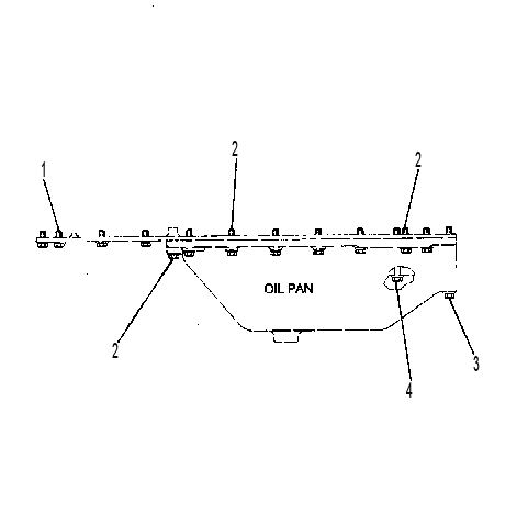 Крепёж масляного поддона 2P6189 CAT