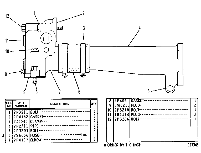 Трубопроводы водяные 2P6188 CAT