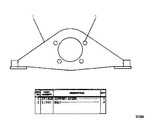 ENGINE SUPPORT 2P7757 CAT