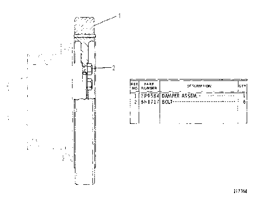 DAMPER 4N4365 CAT