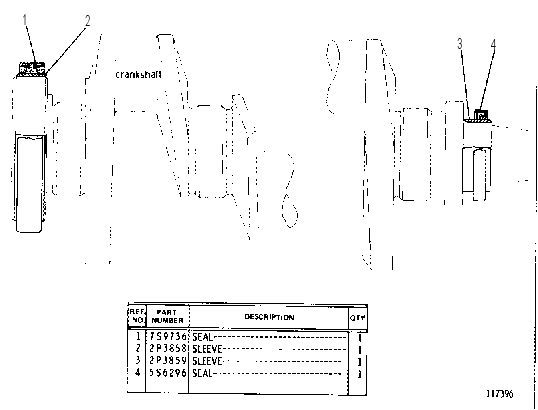 CRANKSHAFT SEAL 4N5028 CAT