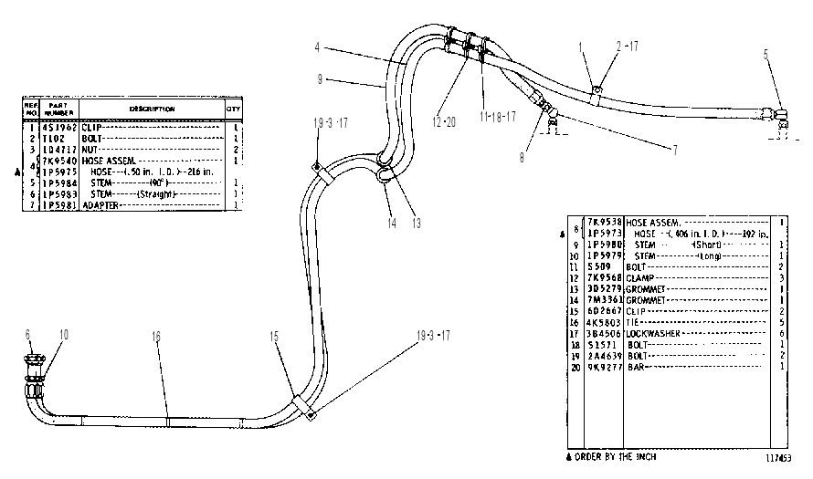 COOLING LINES GROUP 9K7989 CAT