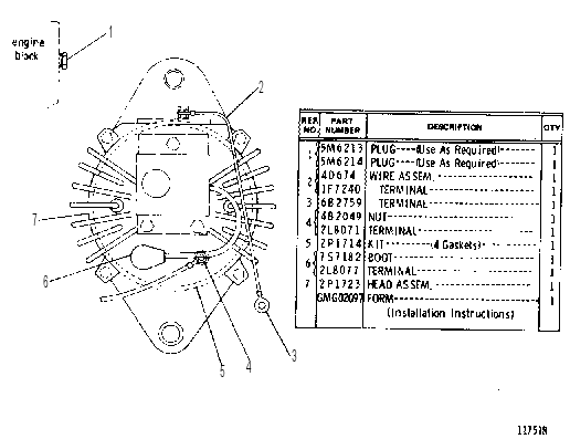 ALTERNATOR HEAD GROUP 2P9575 CAT