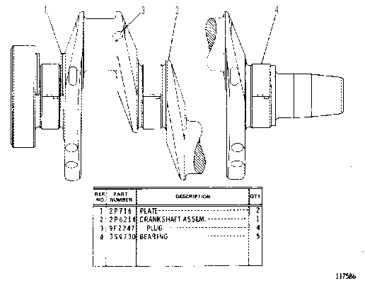 CRANKSHAFT 2P6216 CAT