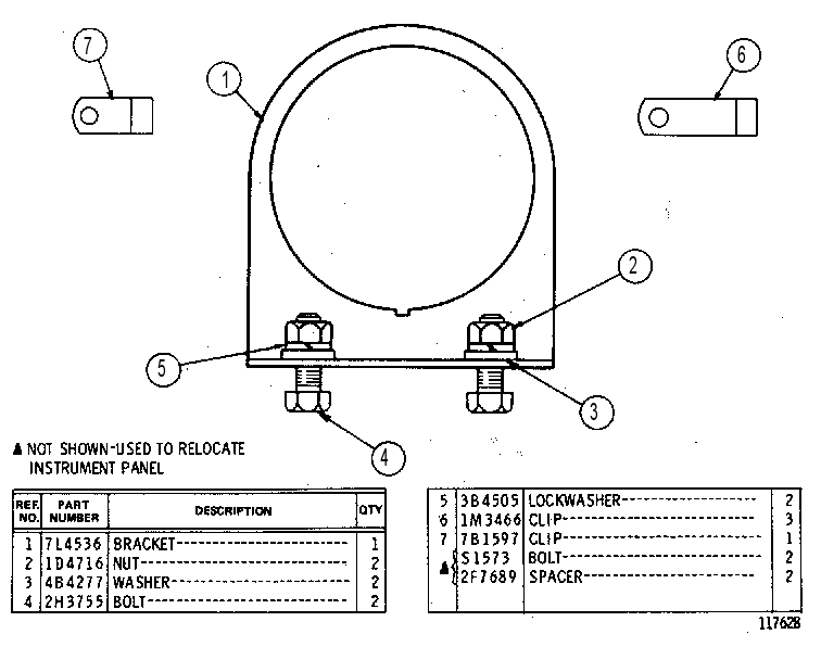 MOUNTING GP-TACHOMETER 7L4535 CAT