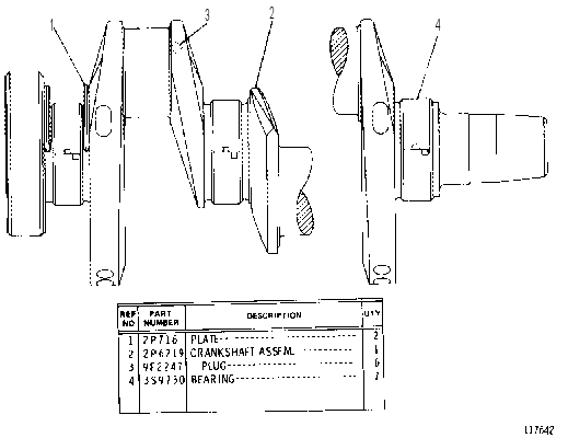 CRANKSHAFT GROUP 2P6220 CAT