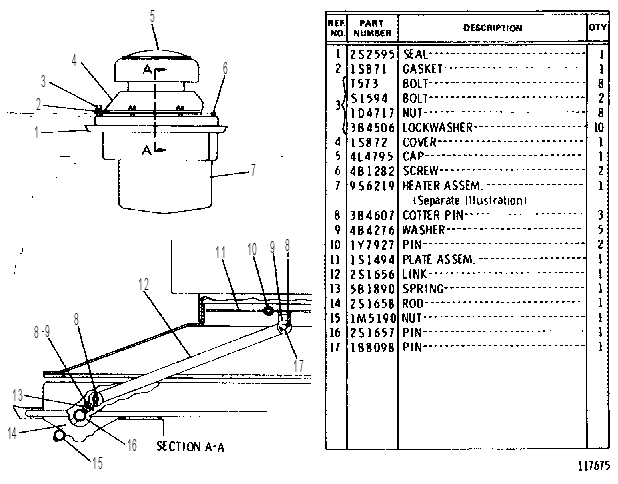 HEATER GROUP 3P4113 CAT