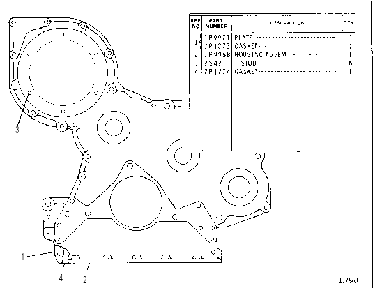 FRONT HOUSING 2P6153 CAT