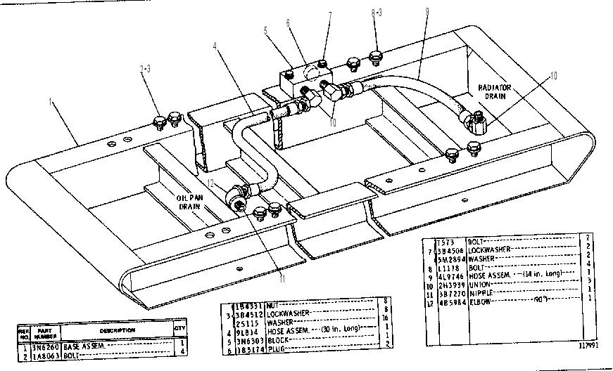 BASE GROUP 3N6257 CAT