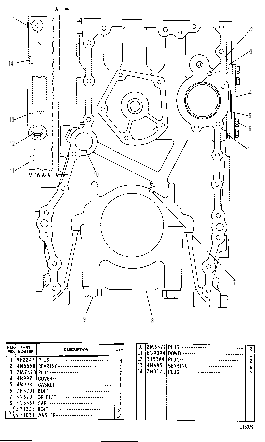 CYLINDER BLOCK GROUP 4N7645 CAT