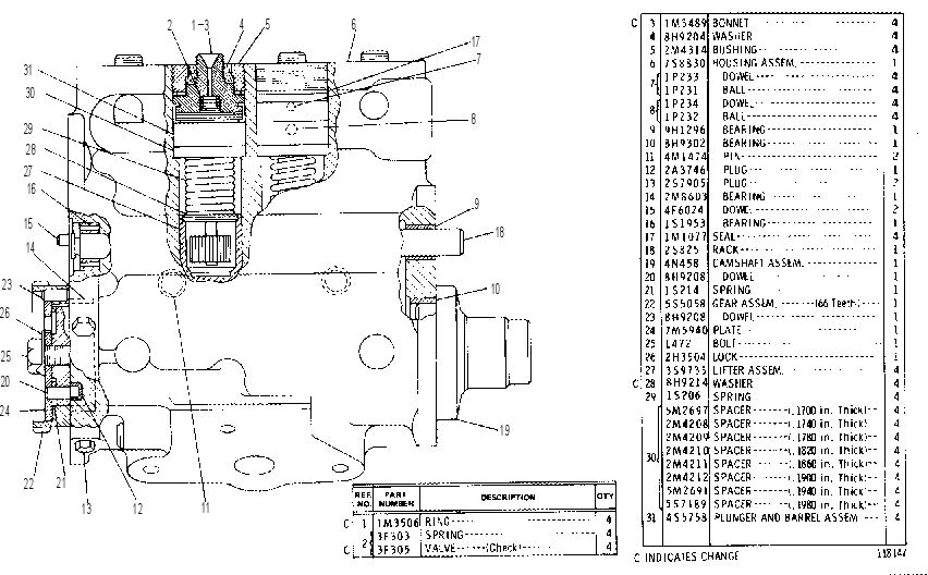 FUEL PUMP HOUSING GROUP 4N0457 CAT