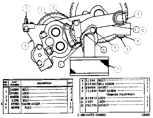 OIL PUMP 5S6446 CAT