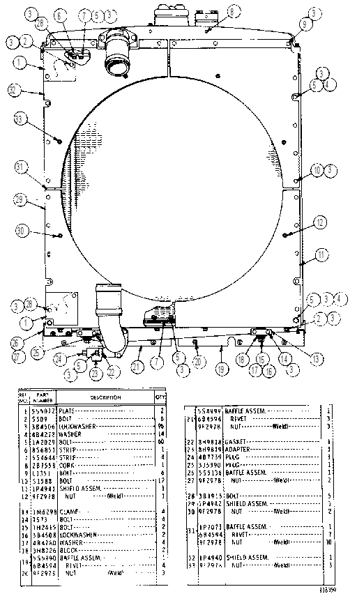Радиатор 5S3029 CAT