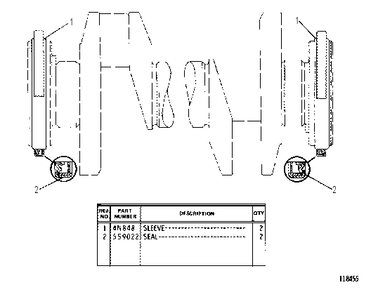CRANKSHAFT SEAL GROUP 4N2259 CAT