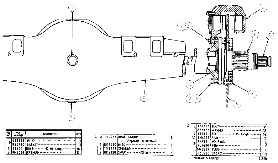 BRAKE & AXLE GP-FIXED 8K6326 CAT