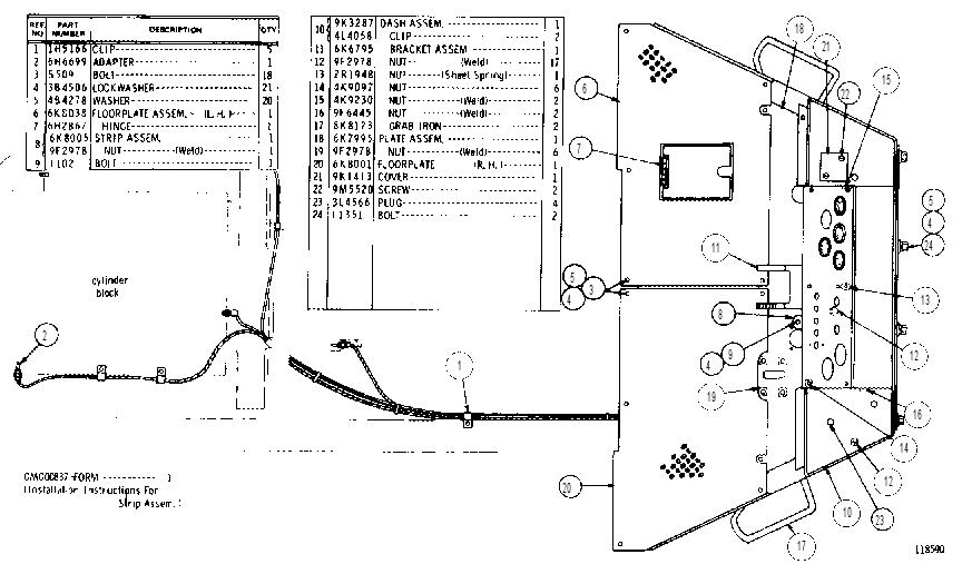 GAUGES AND DASH 6K7998 CAT