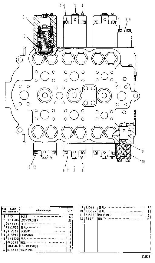 Клапан управляющий 8J8476 CAT