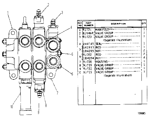 BANK VALVE GROUP 8J4622 CAT