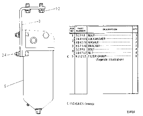 HYDRAULIC OIL FILTER GROUP 6S3543 CAT