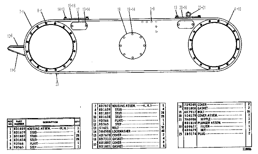 COVER & TANDEM GP 8D1730 CAT