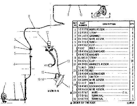 ELECTRIC HORN GROUP 8K2613 CAT