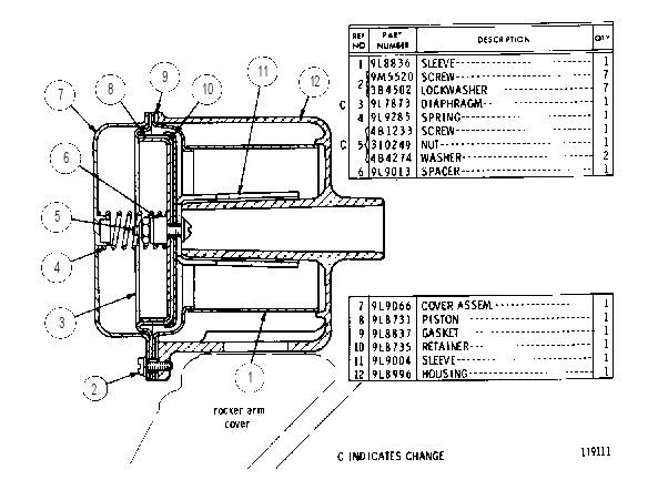 VALVE AS-PCV 9L8790 CAT