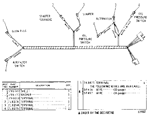 Жгут проводов 8K3903 CAT