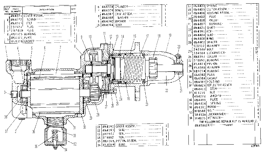 AIR MOTOR GROUP 4N4368 CAT
