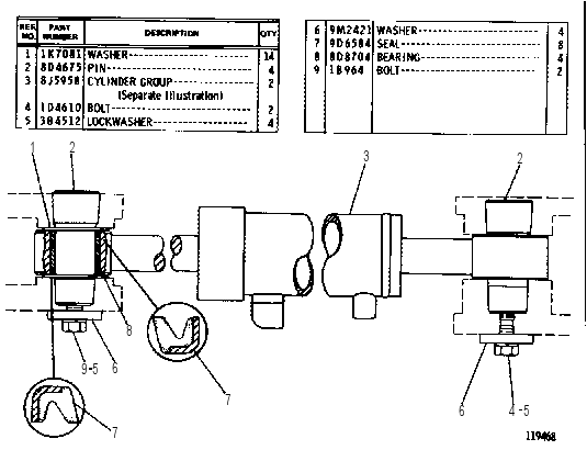 CYLINDER & MOUNTING GP 8D4820 CAT