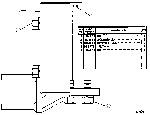 BUMPER GP-REAR 8D4140 CAT