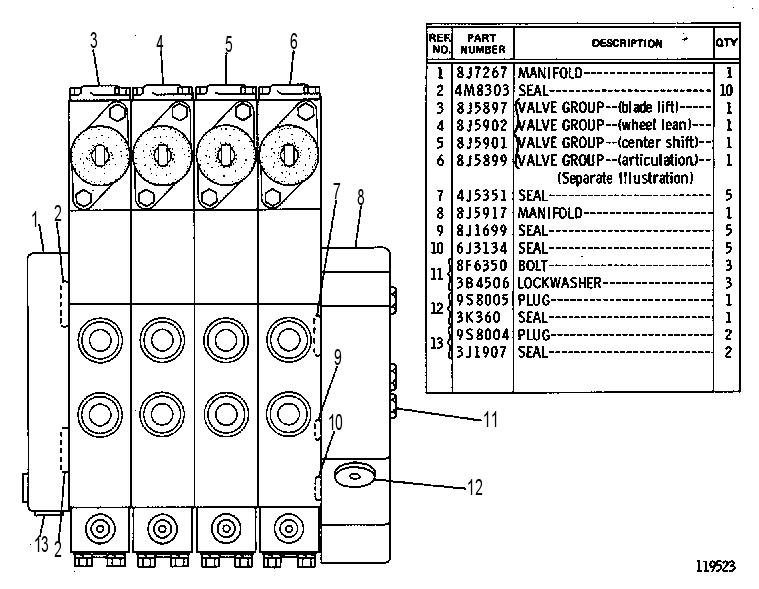 VALVE GP-RH 8J5933 CAT