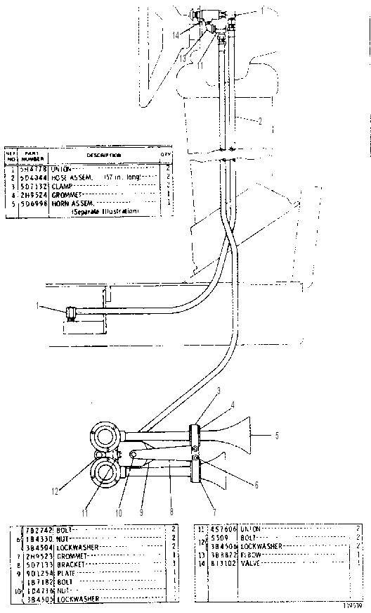 AIR HORN GROUP 8D0110 CAT