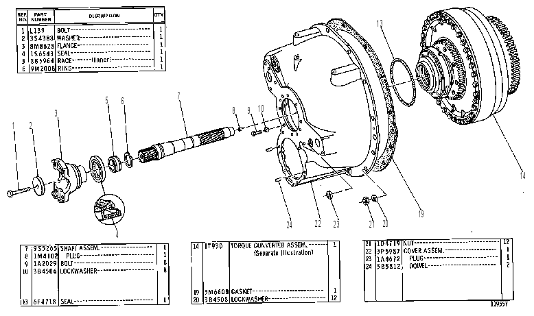 Гидротрансформатор 3P4680 CAT