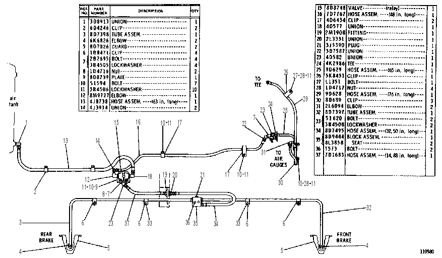 SERVICE BRAKE CONTROL GROUP 8D5245 CAT